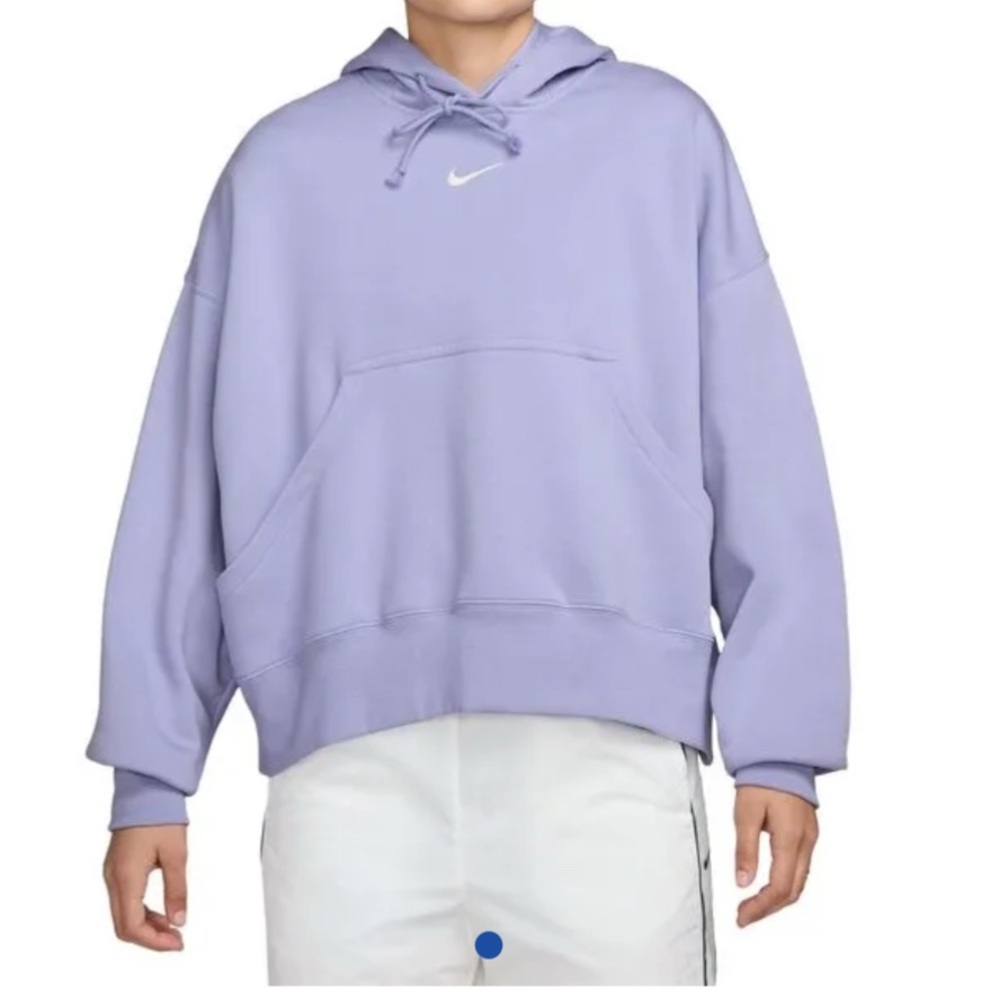 Nike Phoenix lavender cropped hoodie